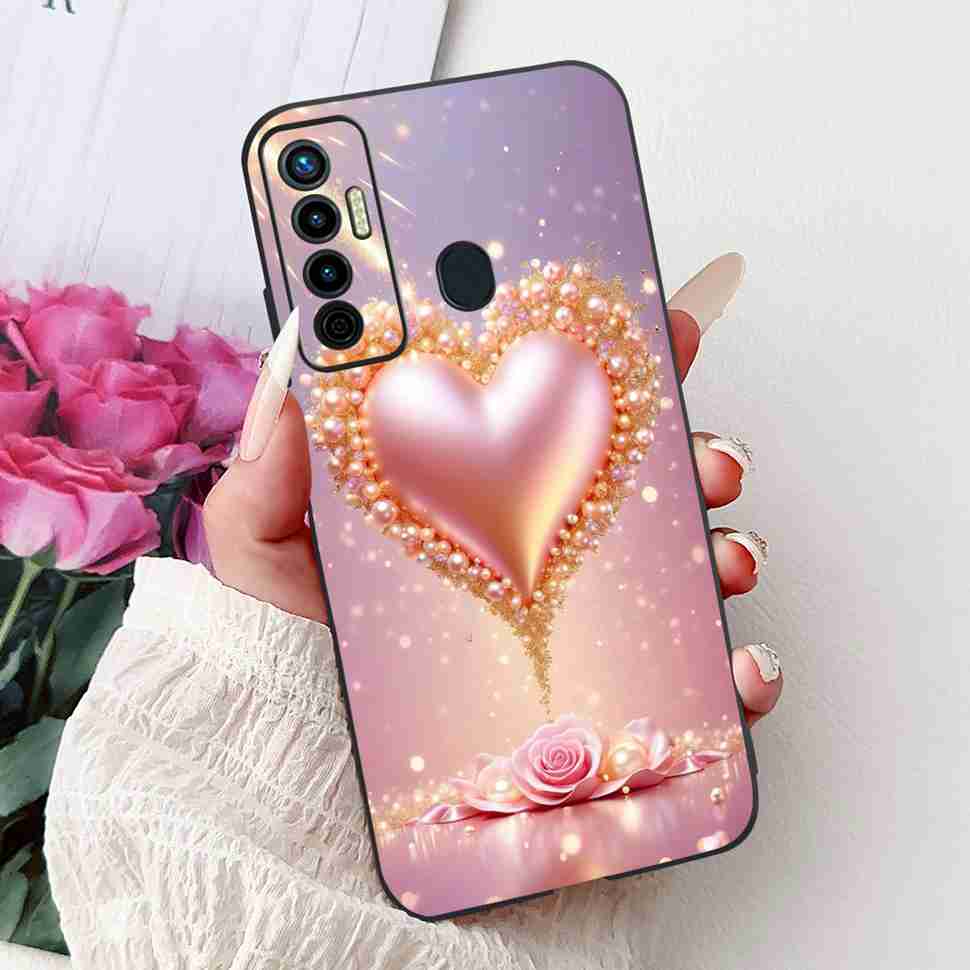 Cute Cat Cover For Tecno Camon 17 Case CG6 CG6j Silicone Soft Protection Shell For Tecno Camon 17 Camon17 Back Cover Casing 6.6"