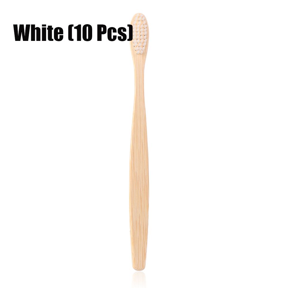 Взрослая радужная разноцветная зубная щетка для ухода за полостью рта из бамбука Экологичная мягкая волокнистая щетина