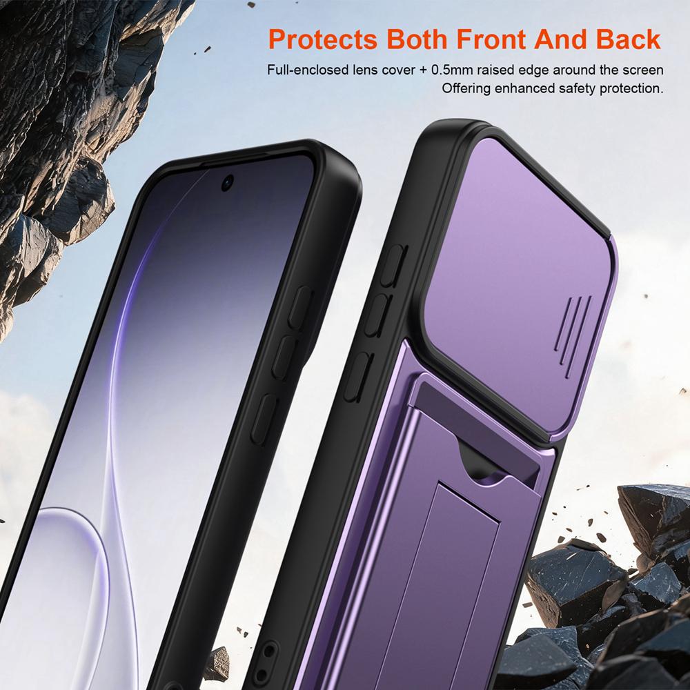 KEYSION Сумка-кошелек Чехол для телефона для OPPO Reno15 5G Защита выдвижной камеры Подставка Ударопрочный чехол для Reno15 Pro Max 5G