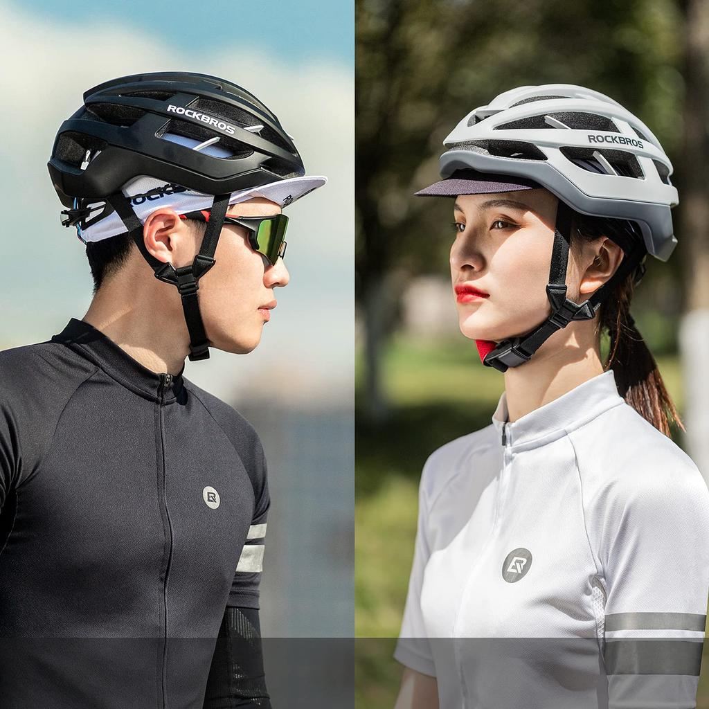 ROCKBROS Велосипедный летний шлем Внутренняя дышащая УФ-кепка, Кепка, Влагоотводящая, Быстросохнущая, Сетка, Впитывающая пот, Защита, Мужской (Голубовато-черный)