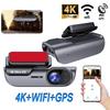 UHD 4K Bulit In WIFI DashCam Support GPS G-SensorNight Vision Video Recorder Black Box Car DVR Optional 24H Parking