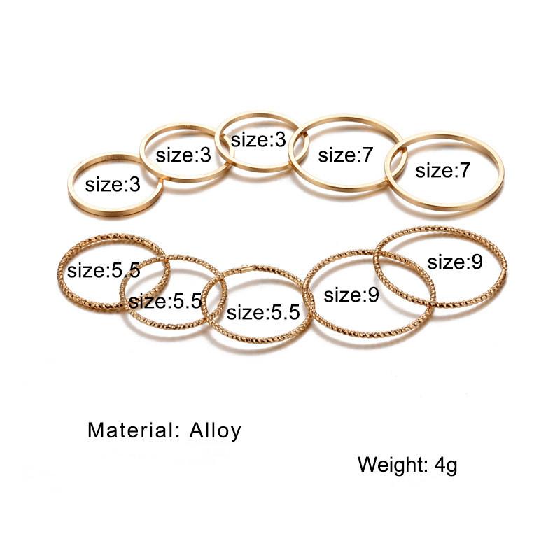10 шт./компл., простое персонализированное ретро кольцо, кольцо на указательный палец, кольцо на хвост, креативное женское тонкое кольцо, ювелирное изделие