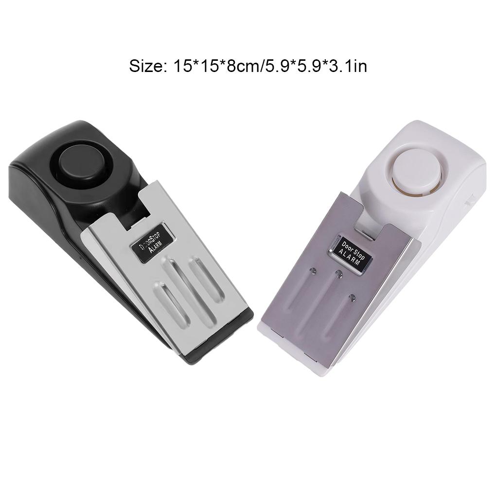 Stainless Steel Door Stop Alarm With 120 Decibels High-pitched Alarm Door Stoppers Security