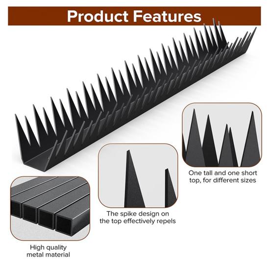 6 шт. шипов для ограждения, препятствующих перелезанию, прочные металлические шипы безопасности, отпугивающие животных шипы для заборов дома и сада, отпугивающие злоумышленников и воров