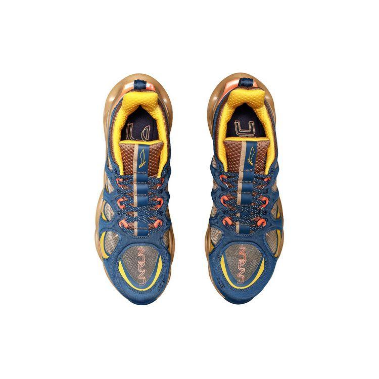 Кроссовки Li Ning Arc Ace амортизирующие дышащие легкие кроссовки с отскоком женские кроссовки синие оранжевые желтые ARHP226-1