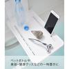 Yamazaki Magnetic Bathroom Folding Shelf White Approx. W22 x D38.7 x H22cm Tower Easy Installation Space-Saving 5532
