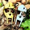 Набор из 2 масок MF Doom с зеркальной отделкой, маска безумного злодея, алюминиевая маска для лица, маска для косплея, ролевая игра, маска для Хэллоуина, лучший подарок