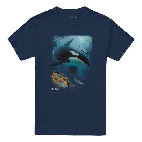 Wild Wings Unisex Adult Wildlife Salmon Hunter Orca T-Shirt