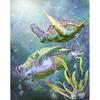 Diamond Embroidery Cross Stitch Sea Animal Turtle Couple Full Round Drill Diamond Painting
