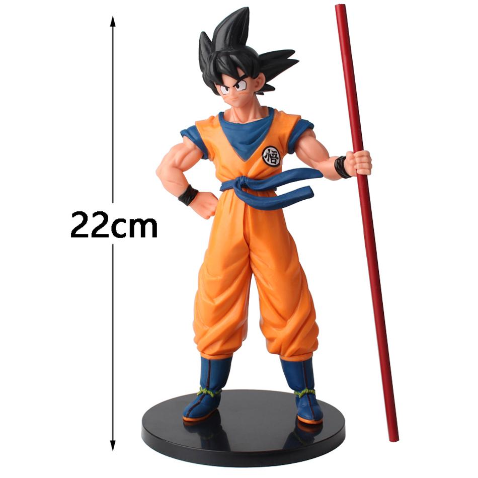 Фигурка Аниме Dragon Ball Goku Супер Сайян 22 см Модель Фигурки Действия Goku Подарки для Детей Фигурка Действия Игрушка Фигурка Действия
