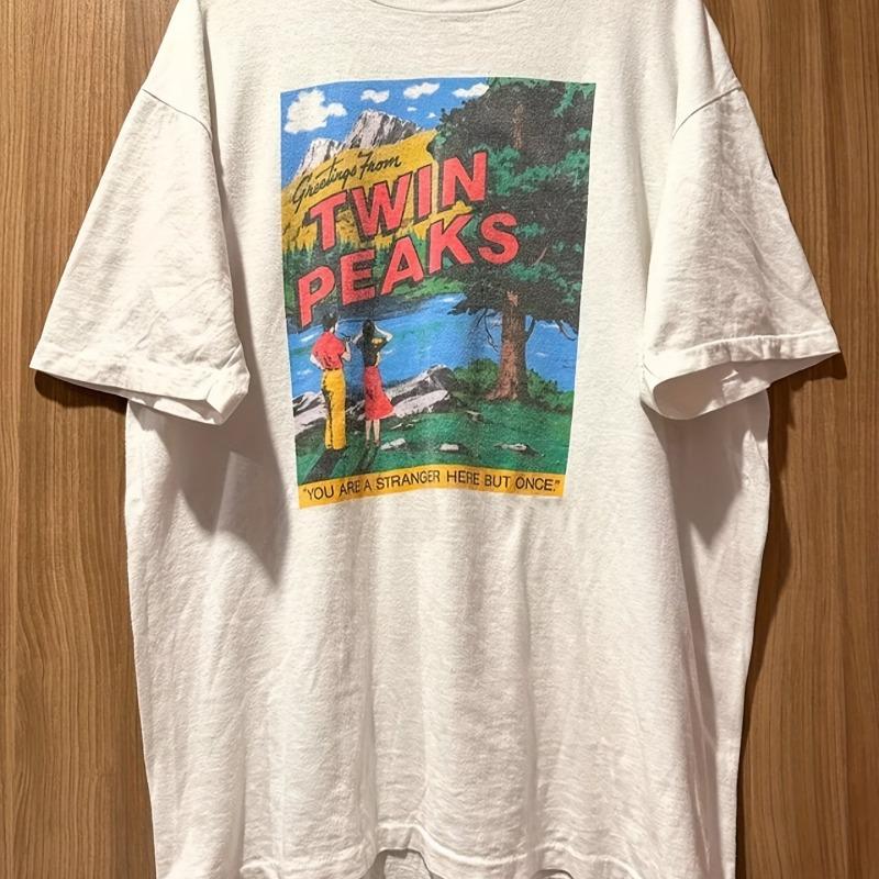 Retro Street Unisex Twin Peaks Themed Printed Mens Tshirt for Summer Suitable for Both Men and Women Casual Tshirt