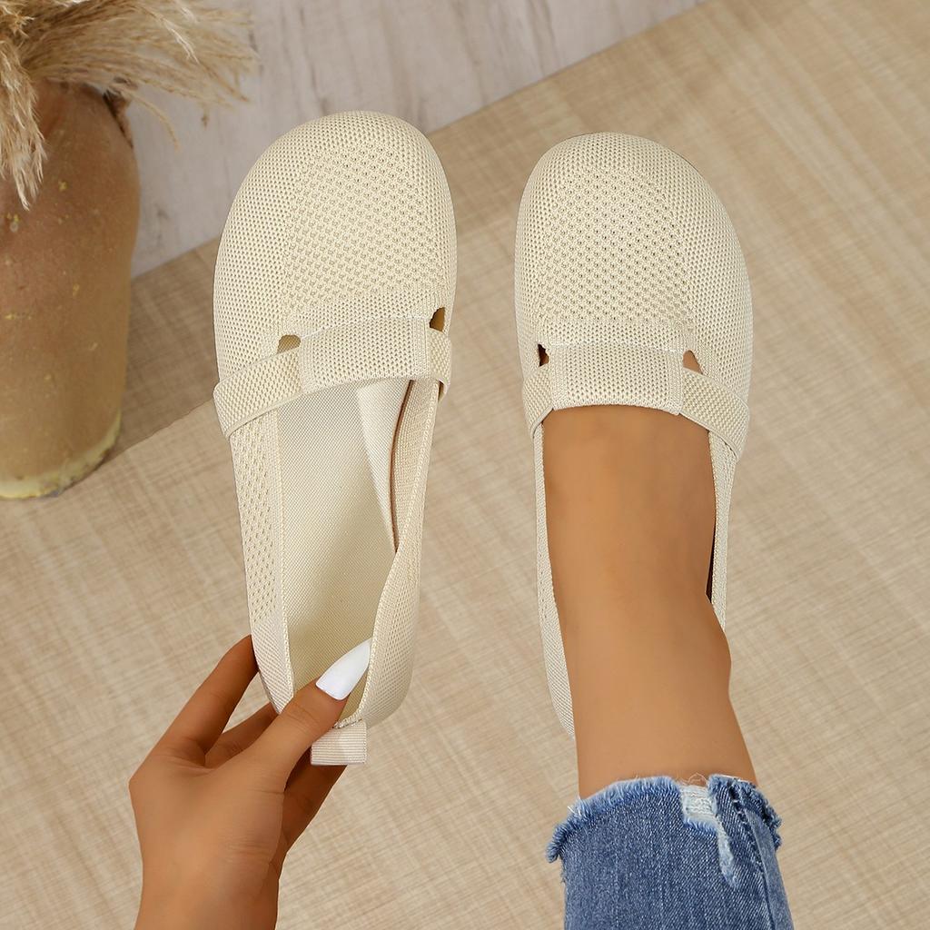 Женские туфли на плоской подошве 2025 года, новые модные женские туфли на весну и осень, повседневные удобные мокасины с мягкой подошвой и дышащей сеткой