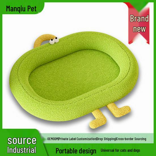 Плюшевая зимняя закрытая кровать для собак и кошек: Теплое, Неприлипающее, Ветрозащитное Гнездо