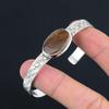 Oval Landscape Jasper Gemstone Engagement Boho Wife Bangle Bracelet 925 Silver