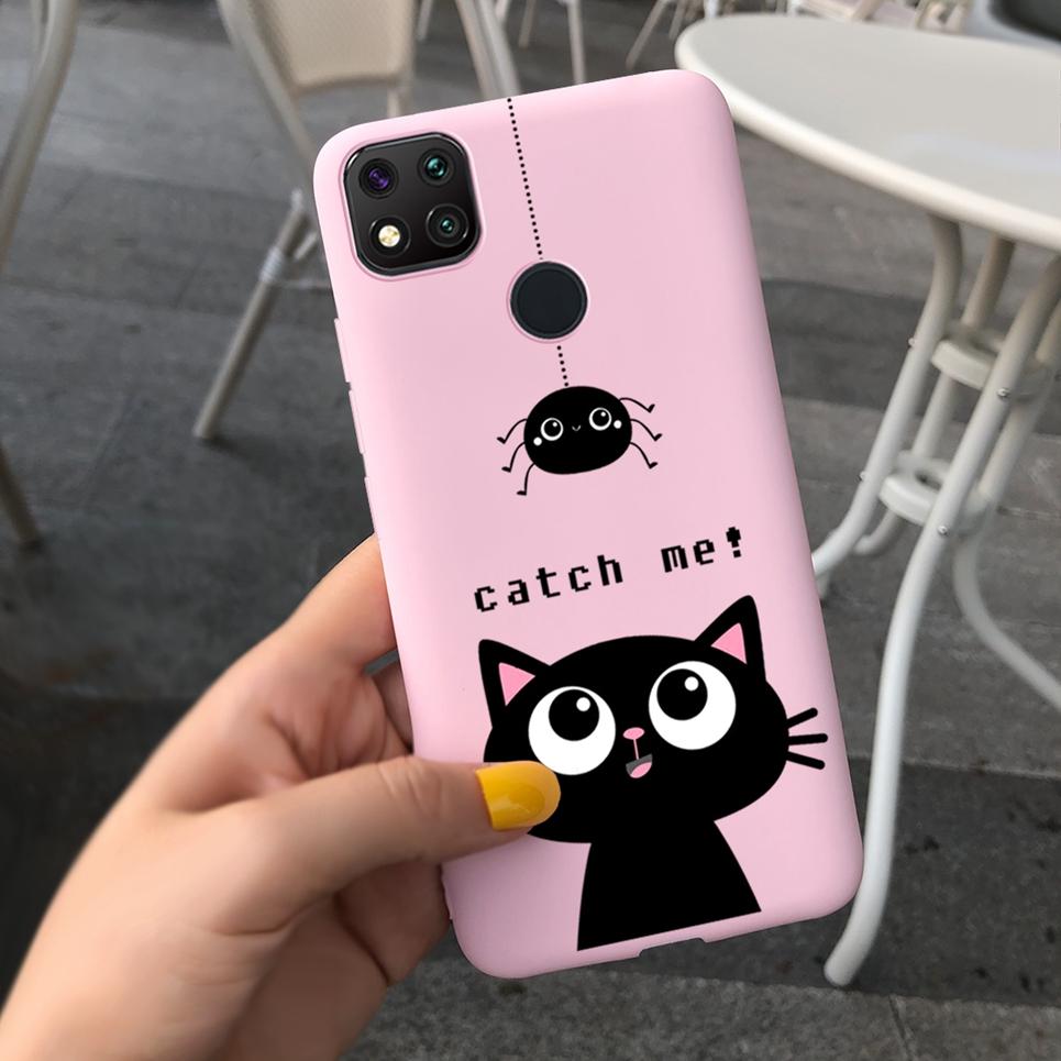 Чехол для телефона с рисунком Сердце Любви для пары Для Xiaomi Redmi 9C Чехол Мягкий на ощупь Силиконовая Крышка Для Xiaomi Redmi 9C NFC 9 C Задняя крышка Capas