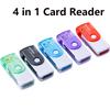 Универсальный USB-кардридер 4-в-1, USB 2.0, адаптер для карт SD, Micro SD, TF, MS, M2 для компьютера, мобильного телефона Android