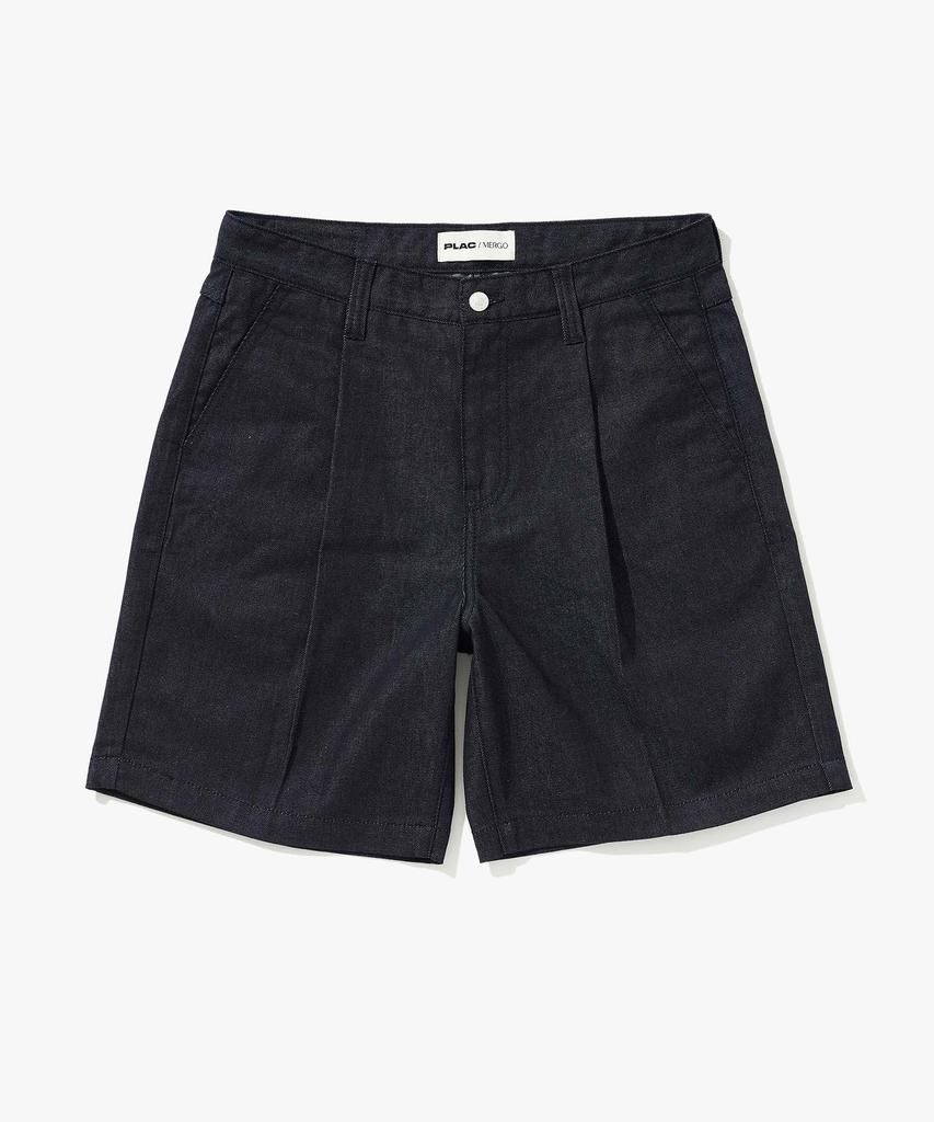 PLAC [Mergo X Plack] K02 Bermuda Non-Fade Shorts Indigo