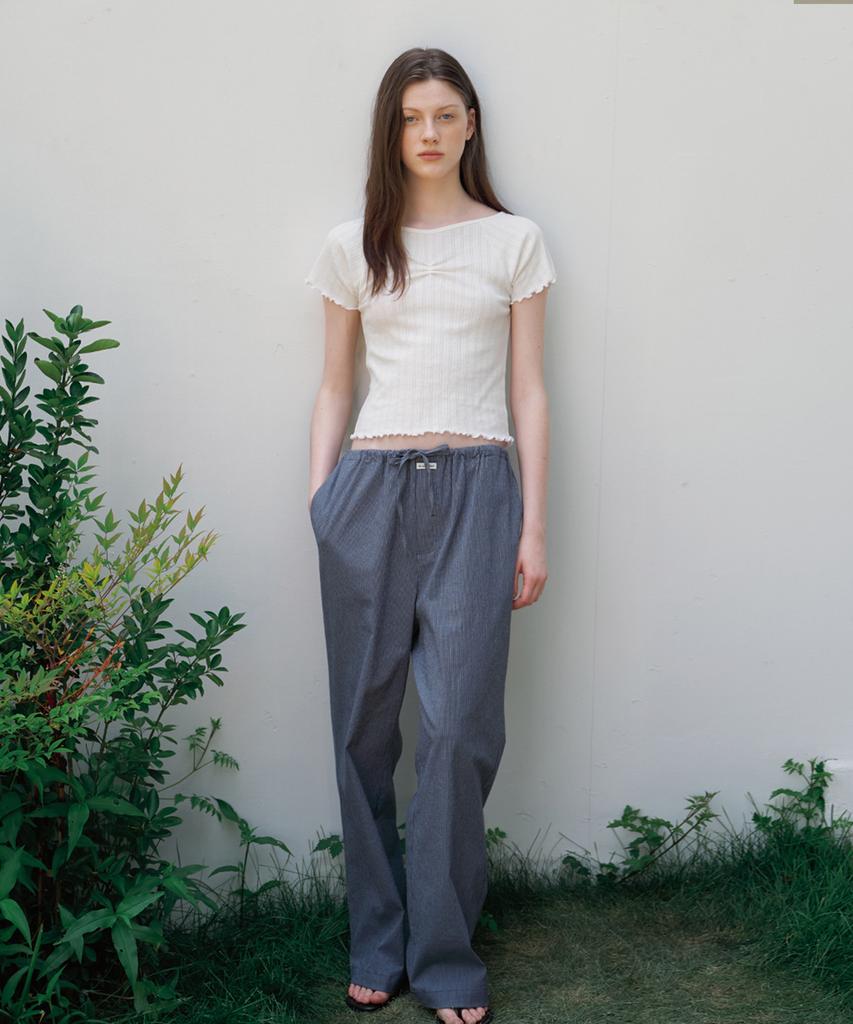 BUT'TON Punching Lace T-Shirts (Ivory)