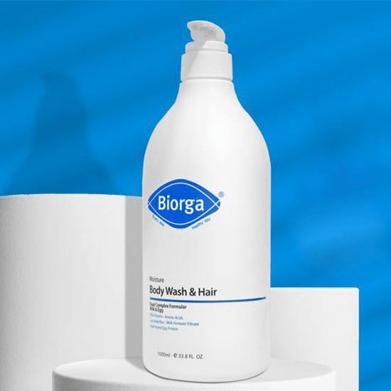 BIORGA Увлажняющий гель для душа и волос 1000мл