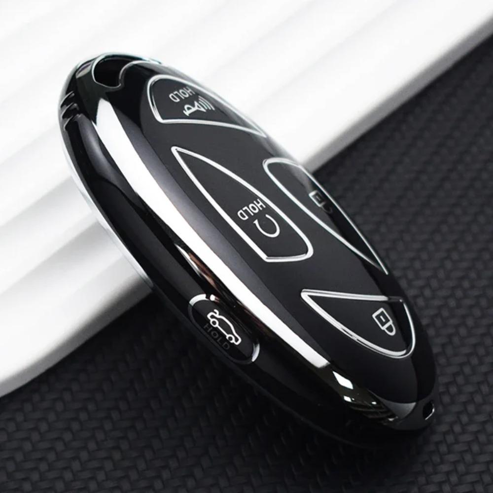 Smart Remote Key Shell Fob TPU Car Key Case for Hyundai 5/7 Buttons Grandeur GN7 KONA Ev 2023 Lonic 6 Auto Cover Accessories