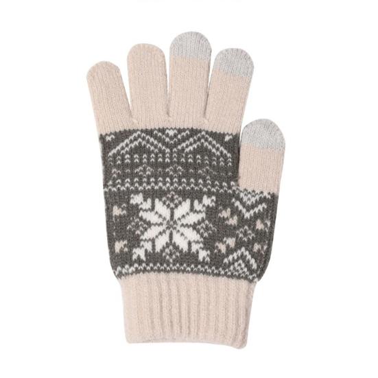 3 Pcs/Set Children Hat Scarf Glove Set Thick Knitted Warm Jacquard Cap Anti-slip Gloves