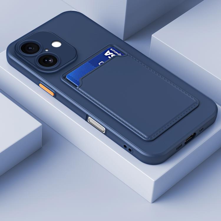 Чехол для телефона из ТПУ с кнопкой контрастного цвета, на ощупь как кожа