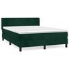 Sommier à lattes et matelas - Maison Exclusive - Velours vert foncé - 140x200cm - 2 places