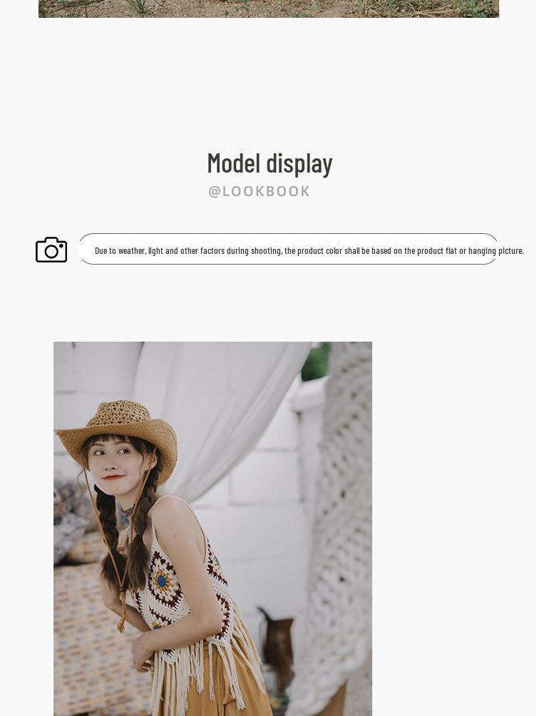 Подтяжки с кисточками ручной работы в этническом стиле - жилет Bohemian Vacation