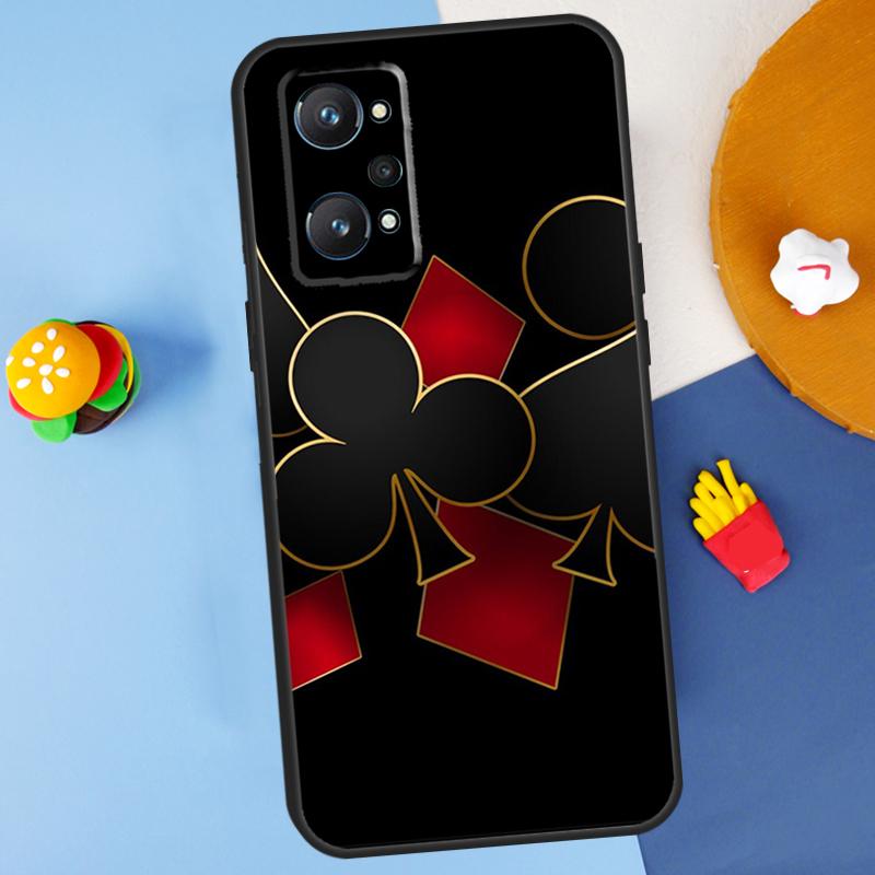 Игральная карта Покер для Realme 11 10 12 13 14 Pro Plus GT 5 6 6T GT7 Pro C61 C53 C51 C21Y C25S C55 C67 C75 Чехол