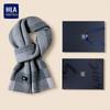 Мужской вязаный шарф HLA 100% шерсть