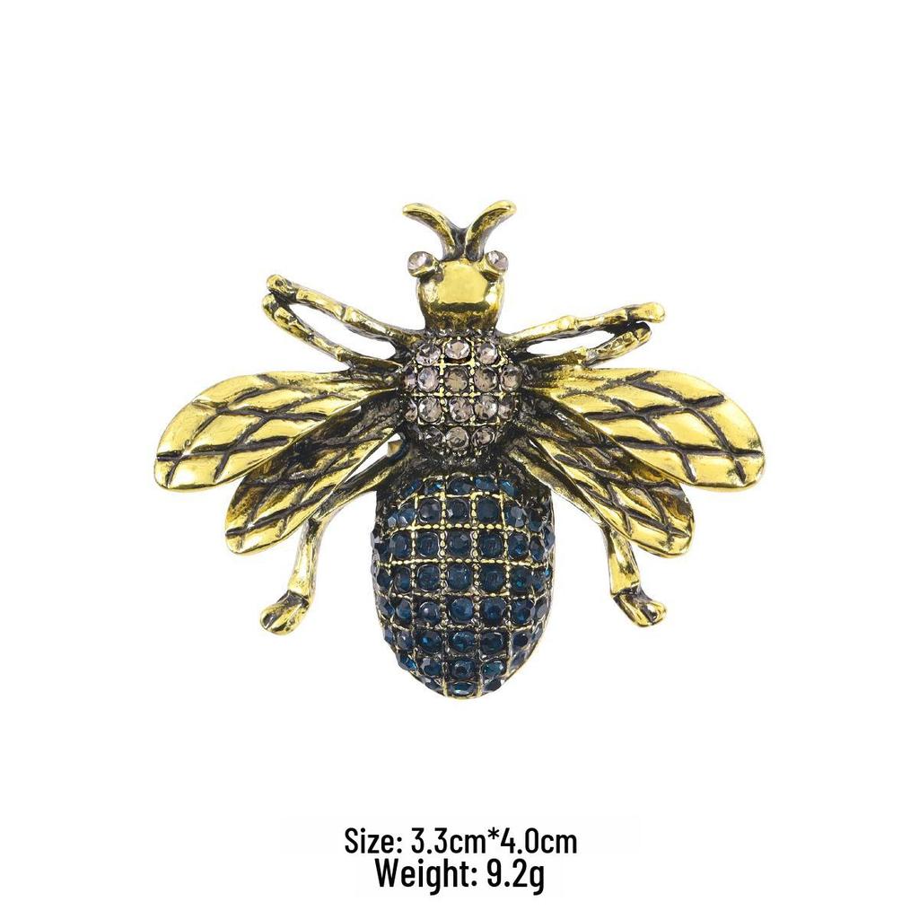 Брошь в виде пчелы с каплями масла в новом стиле - милая булавка в виде животного для воротников и аксессуаров одежды