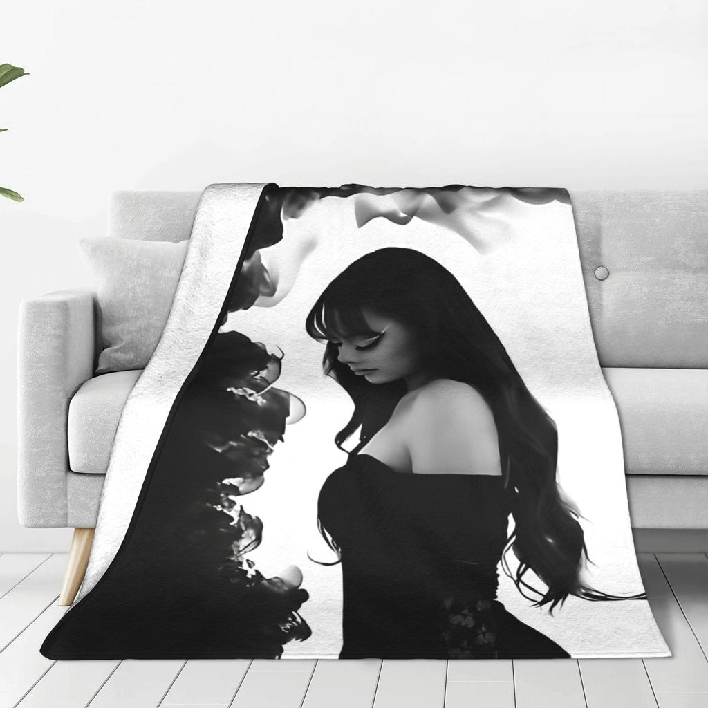 Ayliva Pop Singer Music Blanket Flannel Novelty Breathable Throw Blankets for Home Restaurant Summer,