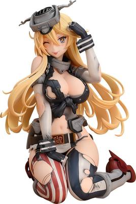 Kantai Collection Iowa Medium Поврежденное легкое оружие Масштабная окрашенная полная фигурка -KanColle- [Iowa] Ver. 1/8 АБС и ПВХ