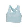 Средняя поддержка цельный мягкий облегающий спортивный топ без рукавов женские топы Glacier-Blue BV3637-474