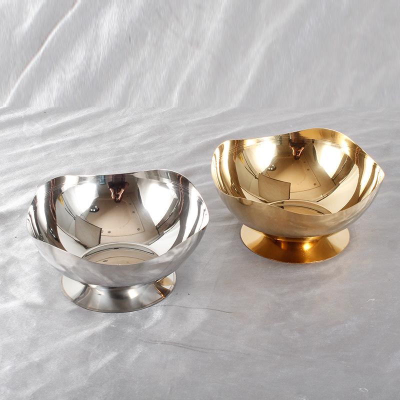 304 Stainless Steel Dessert Cup Yogurt Pudding Ice Cream Bowl Bar Gold Silver Restaurant Home Accessories