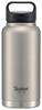 Бутылка для воды, кружка для питья, серебристая, диаметр 91 x высота 241 мм, 1000 мл, изолирующая нержавеющая сталь с винтовой ручкой STSC10