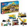 LEGO® City 60391 Строительные грузовики и кран-шар для сноса, Игрушка строительная техника