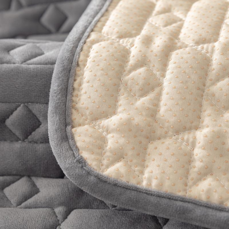 Простая зимняя подушка для дивана, зимняя однотонная плюшевая подушка, чехол для дивана, противоскользящее утолщение