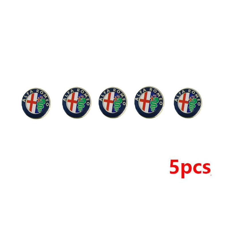 CYJAU1 5/10Pcs Car Key Badge Sticker For Alfa Romeo 156 159 147 4C 8C 166 Giulia Giulietta Mito Stelvio Spider GT Tonale Disco Volante