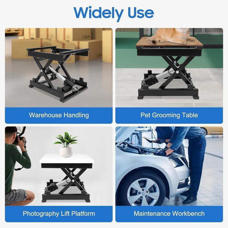 Электрический ножничный подъемный стол с регулируемой высотой и пультом управления, грузоподъемность 130 фунтов для перемещения материалов