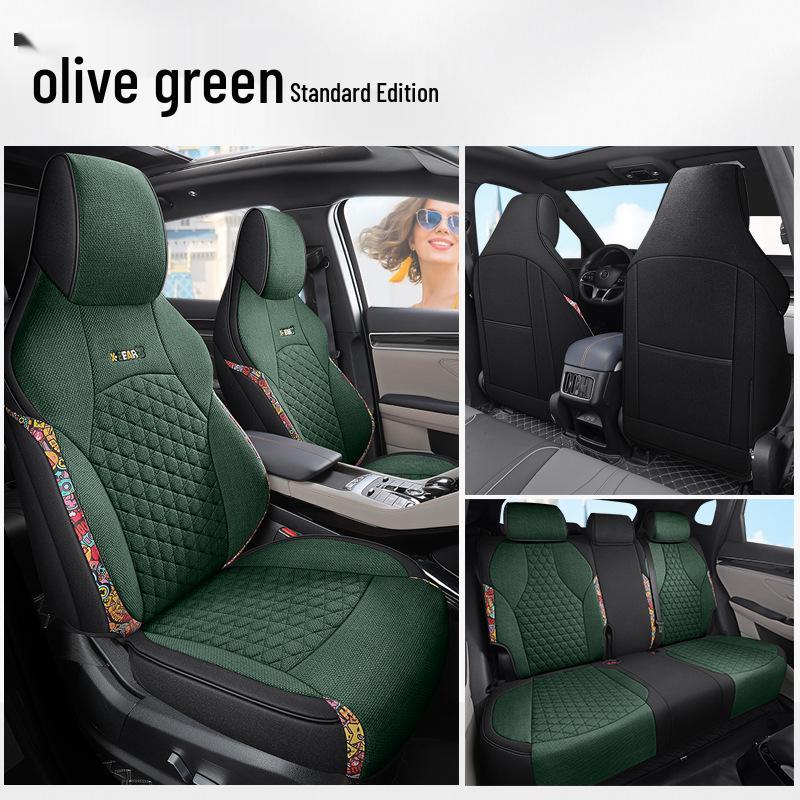 BYD Song Pro Linen Cartoon Seat Cover - All-Season Universal Cushion