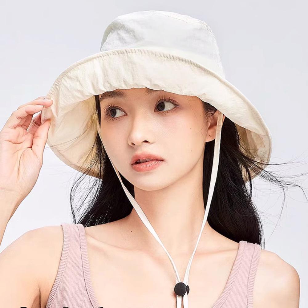 Portable Sunshade Bucket Hat Pleasantly Cool Foldable Basin Cap Quick Drying Fisherman Hat  Summer