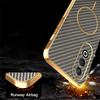 For OnePlus Nord CE4 5G Phone Case Carbon Fiber Textured Electroplated TPU Back Cover