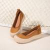 Весенне-летние новые женские туфли из натуральной кожи ручной работы, женские повседневные туфли на плоской подошве с круглым носком