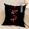 DDepecheMode LOGO Cushion Cover Silky Short Plush Invisible Zipper Dustproof Sofa Pillow Case for Home Decor