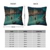Venice Italy Travel Square Pillowcase Polyester Linen Velvet Creative Zip Decorative Pillow Case Home Cushion Cover