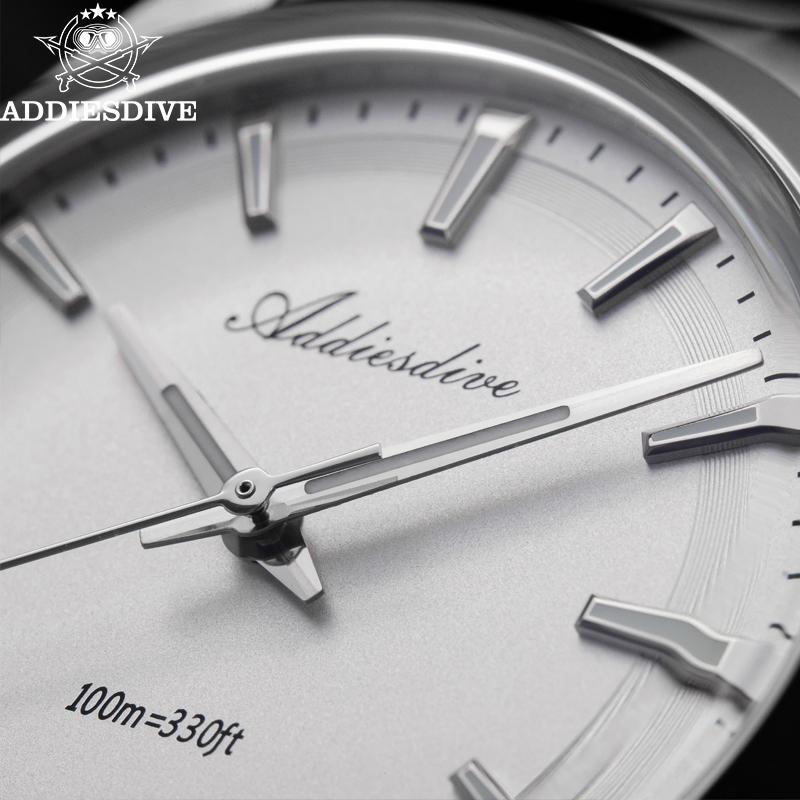 ADDIESDIVE Горячая Распродажа 36мм AD2066 Мужские Часы BGW9 Супер Светящийся Мятно-Зеленый Циферблат Reloj Hombre 10 Бар Водонепроницаемые Кварцевые Часы
