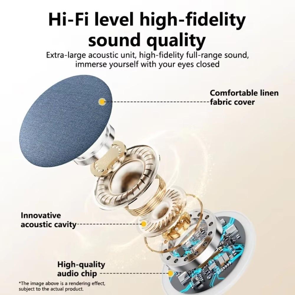 Bluetooth 5.4 Under Pillow Bluetooth Speaker HiFi Stereo Sound Sound Machine Nature Sound