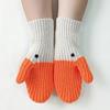 Creative Knitted Goose Gloves Long Swan Gloves Warm   Outdooor