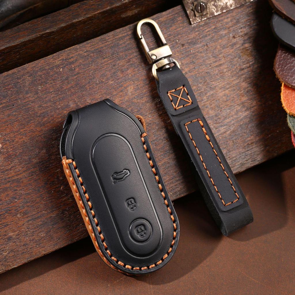 Чехол для дистанционного ключа из натуральной кожи для QJM M5 2022 года и AITO Jinkang Seres M7